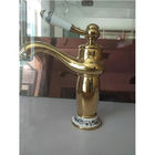 Система покрытия вакуума цвета ПВД золота Фаусет водопроводного крана сплава цинка большой емкости латунная