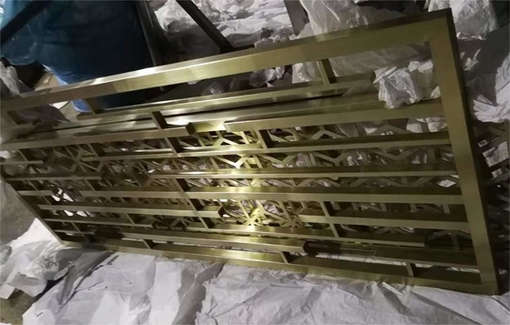 Высокоэффективная стальная керамическая плитка с ПВД-покрытием для золотого цвета