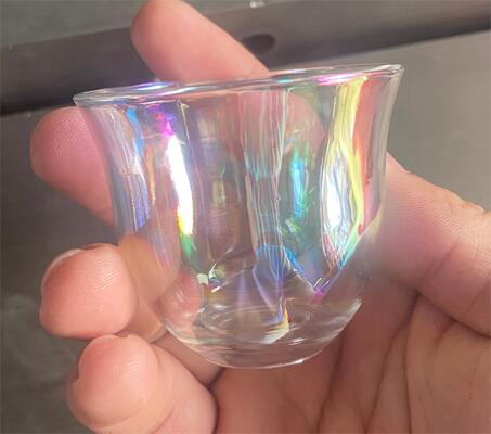 Питьевое стекло ПВД покрытие машина с красочным декоративным покрытием гладкая отделка и полное автоматическое управление