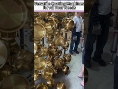 Высокая скорость отложения стеклоизделие стекло кристаллы ПВД вакуумный покрытие машины для золотого цвета